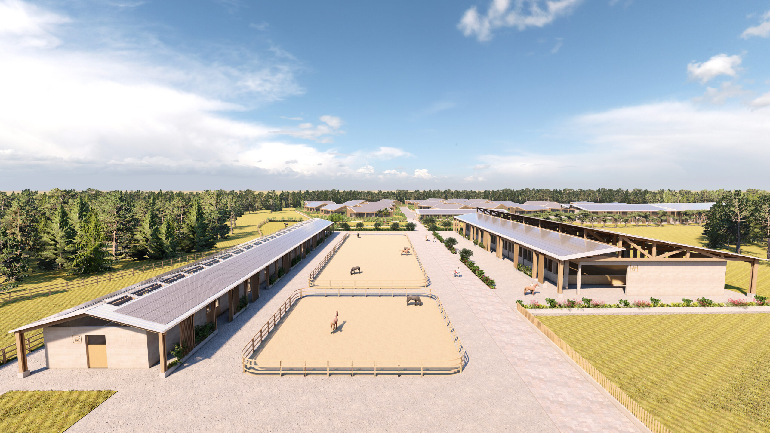 centre équestre vue aérienne