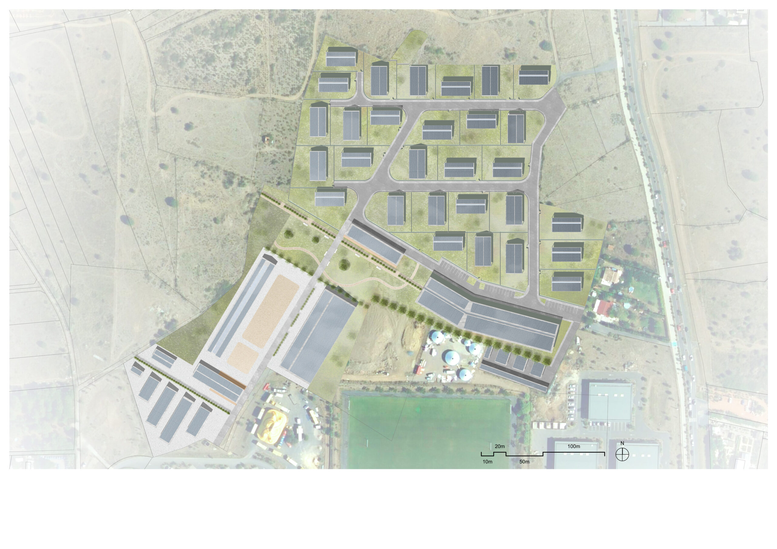 Plan masse du centre équestre